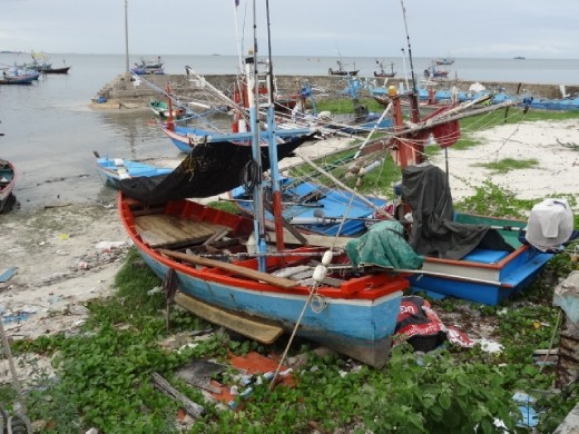 Fishermen don't seem too busy here