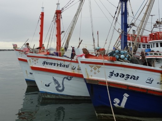 Boats back in from fishing
