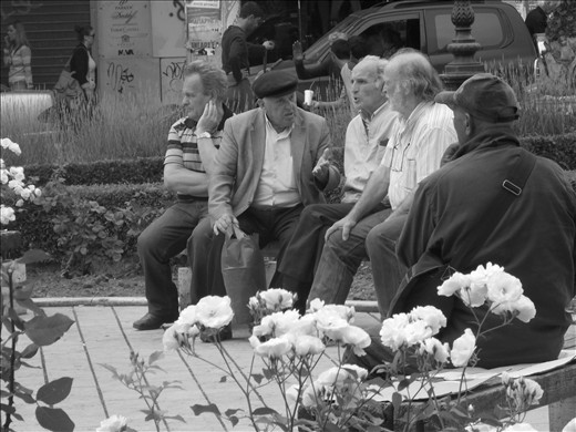 Aristotelous square, noon