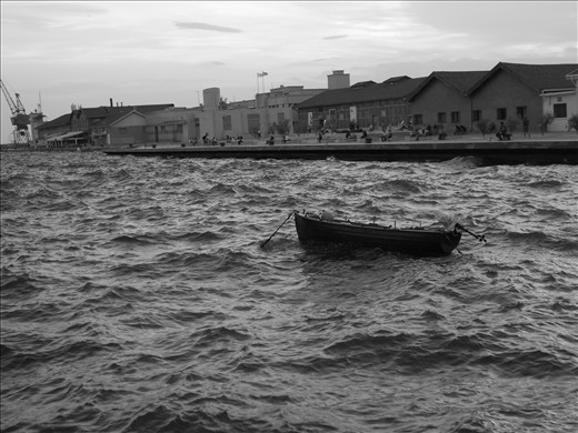 A cold day.At thermaikos. , late afternoon