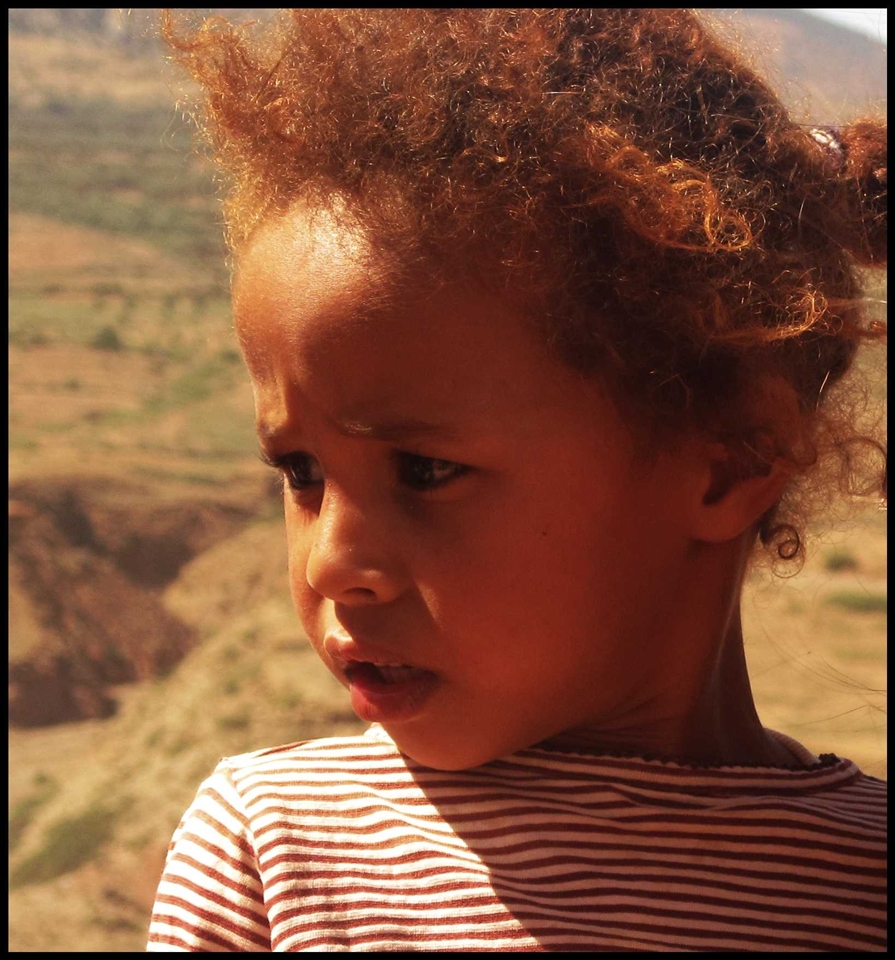 Berberian girl in Atlas Mountains