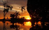 A silhouetted gorgeous sunset whilst paddling down the Brazillian Amazon river: by chillyjames, Views[553]