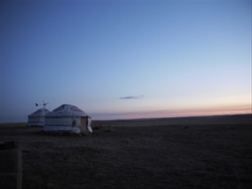 Inner Mongolia - Sunset by a yurt