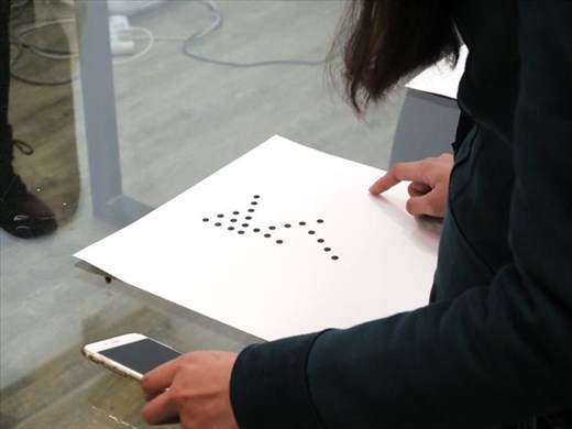 Work in progress - dots define space - 4