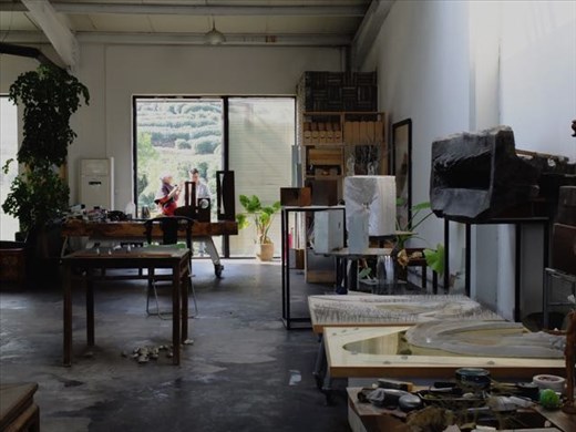 interior of sculpture studio