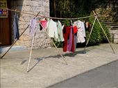 laundry on bamboo structure: by chinaho, Views[349]
