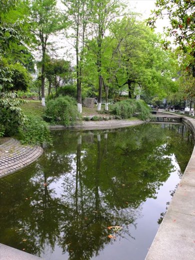 quiet center of campus downtown