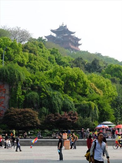 City God Temple in Sunlight from Wushan Square