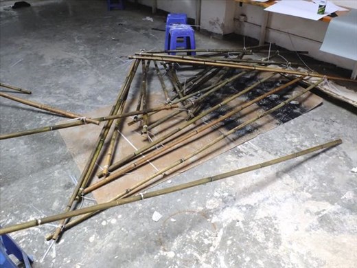 bamboo piece in progress