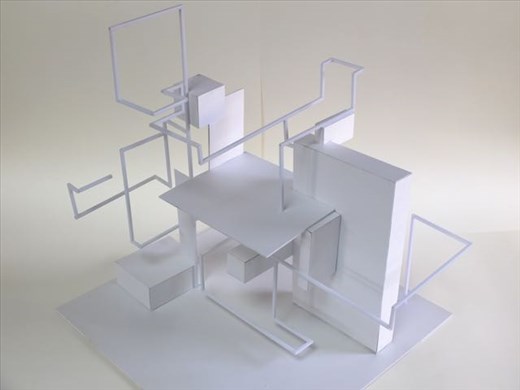 white line plane piece