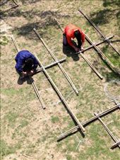boys assembling piece, seen from bridge above: by chinaho, Views[850]