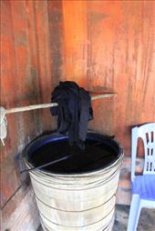 Dying cloth for Black Hmong clothing: by chris_and_dusk, Views[221]