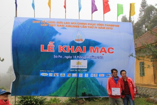 The winner of the Mt Fansipan race