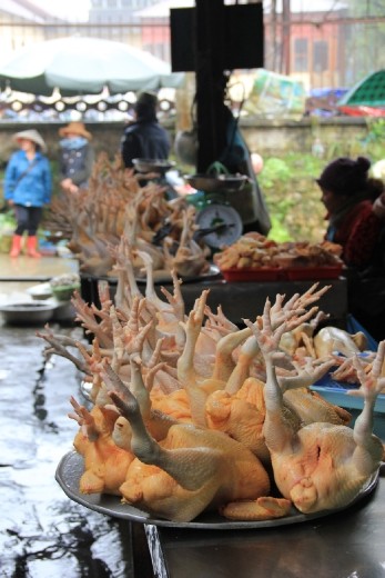 Chickens at the market