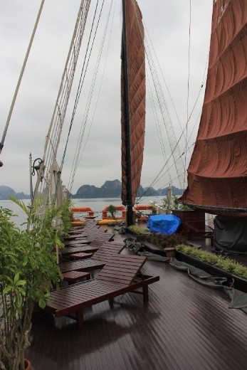 The sundeck..pity it wasn't sunny