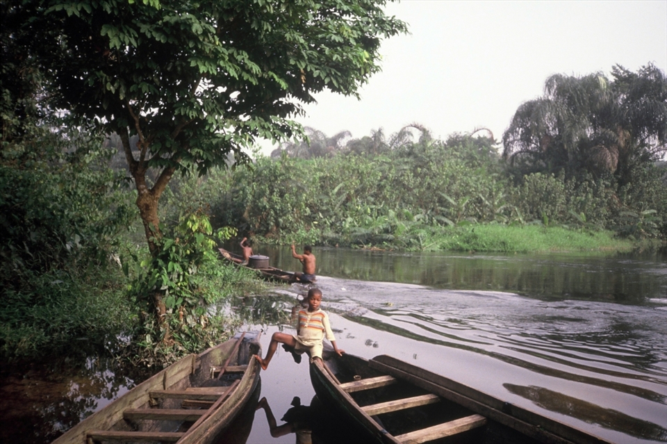 A boat journey is always special and is sometimes the best mode of transport when roads are poor. Rivers State, Nigeria