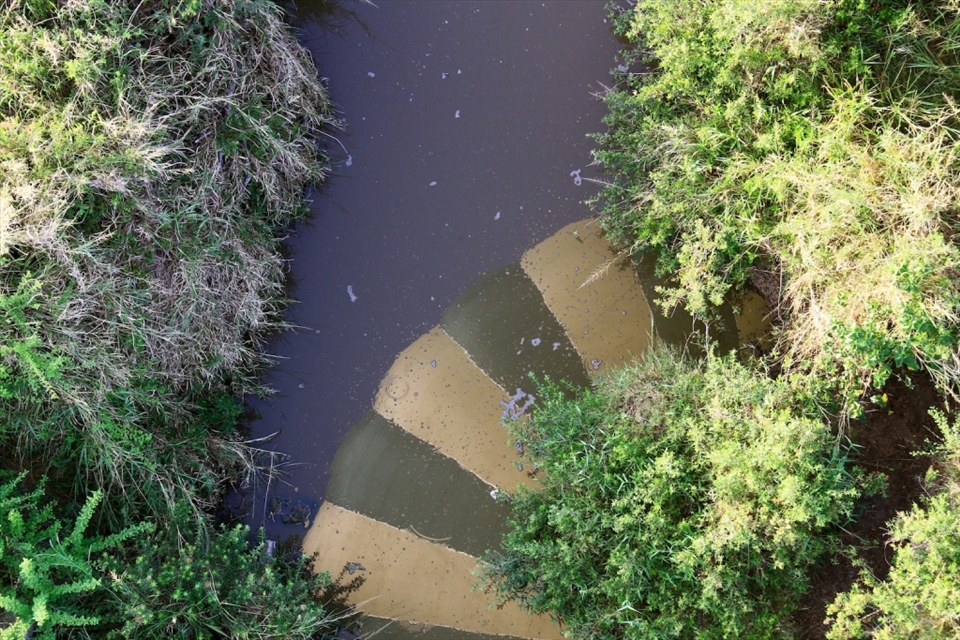 Reflection from up high. 