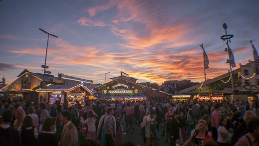Sunset at Oktoberfest