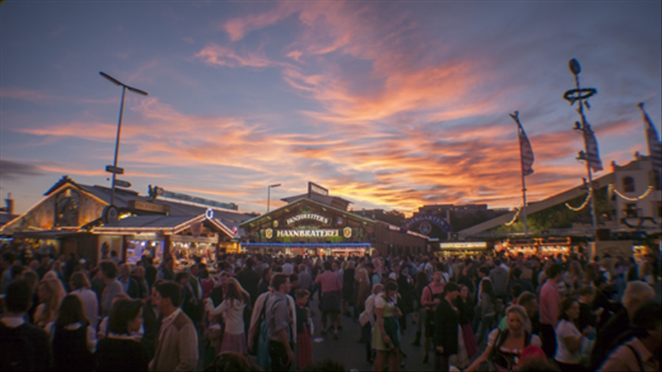 Sunset at Oktoberfest