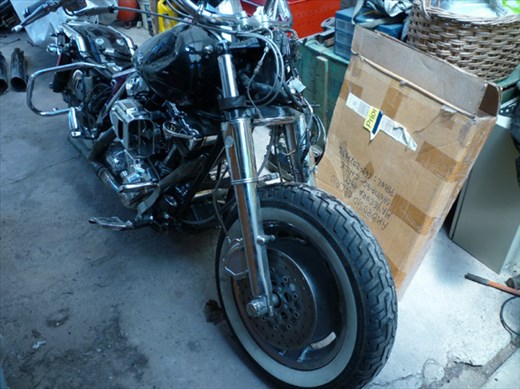 estado tecnico de la harley road king que compre para hacer viajes largos