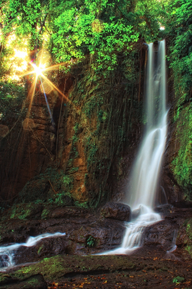 poigar waterfall, the pure virgin waterfall on the center of North Celebes