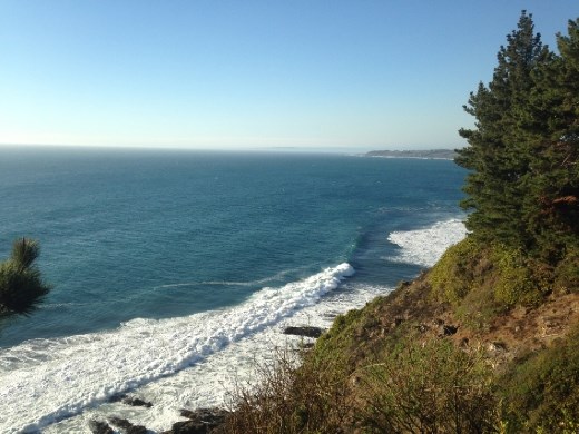 View from outside the living room.