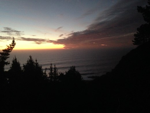 View from the trek back up to Max's house. Rough but totally doable 