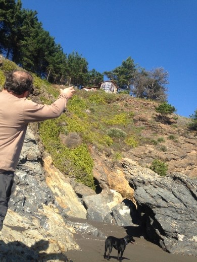 Another view up to Max's house.