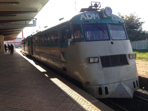 One of 2 last running (dinky) passenger trains in Chile, which used to have a very robust passenger train system, ruined by cars and big oil.