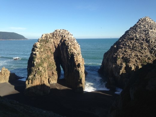 The other side of bird-watching rocks.