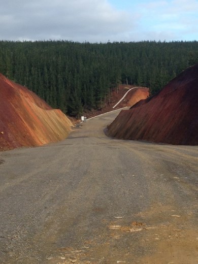 New road in progress.