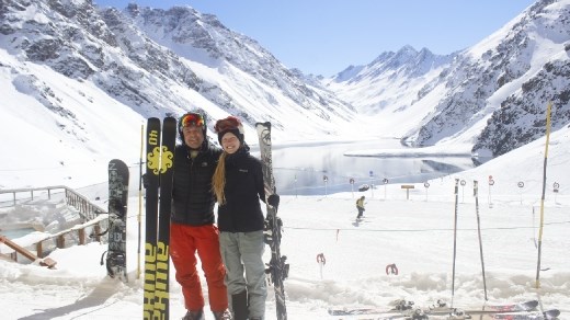 I really was skiing!