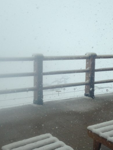 this and the next picture were taken 5 minutes apart in portillo; snow storm turned into gorgeous afternoon.