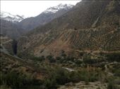 Close to the foot of the mountains (still in Chile); across the way you can see the old train tracks, the original way to cross the Andes...: by christinebaker, Views[186]