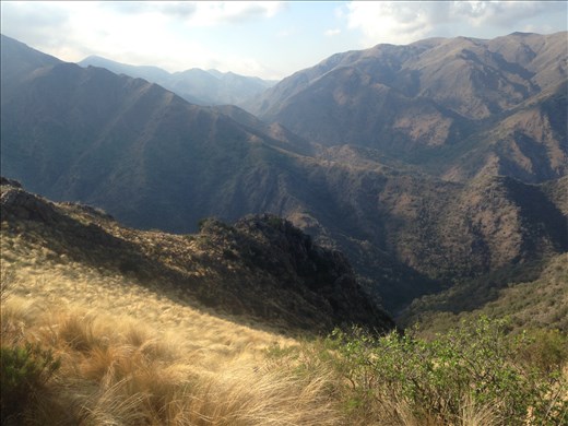 view from 4th rest stop; looking over the side opposite of Capilla