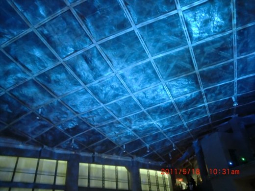 The wonderful blue ceiling!!!! Feels like I'm under the sea!!