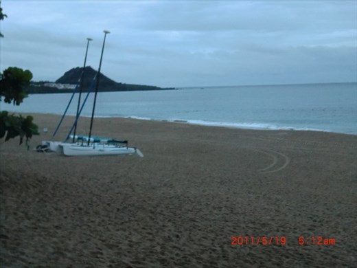 Waiting for dawn. The awakening of the Sea.