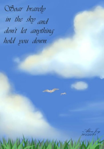 Still learning to draw clouds.