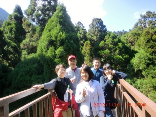 I think my mom didn't really realize how high we were cause she was surprised later, after she looked down.