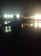 My friend dancing out his joy by the beach.: by ciel, Views[554]