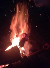 Bonfire!! My friend and I had some delicious marshmallows and sausages. : by ciel, Views[540]