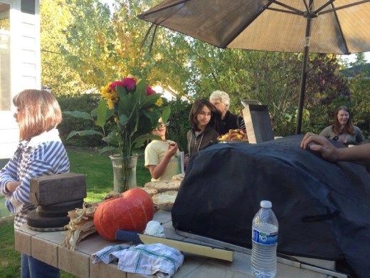 Having lunch with friends :))