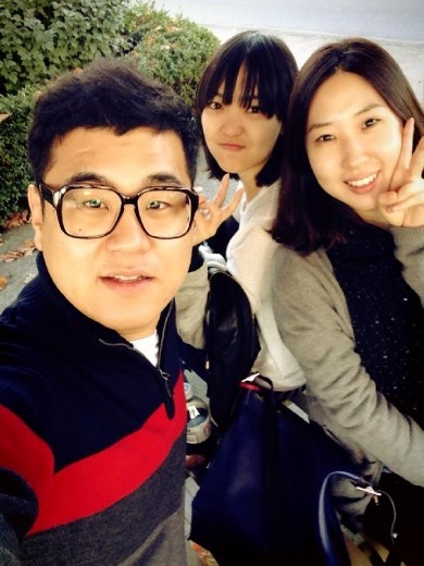 My Korean friends and I. But they both went back to Korea now :(