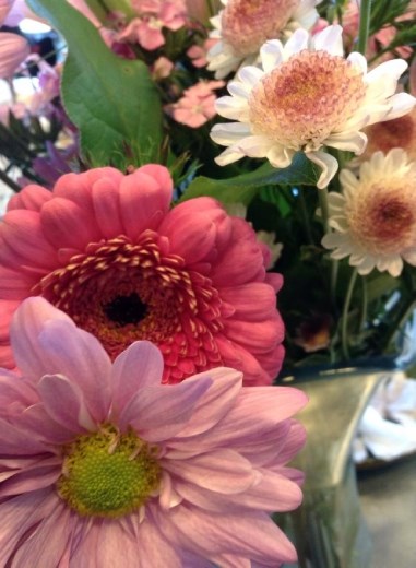 Sometimes we will have beautiful flower from the local farms. 