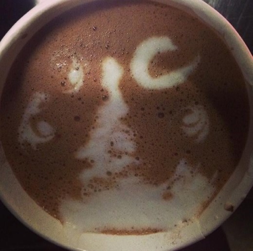 I slowly got to learn how to make latte art which is really exciting :)