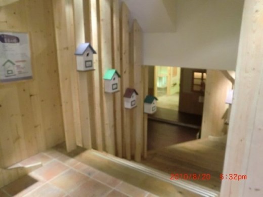 Lavender Cottage/ Stairway to the fragrance room.