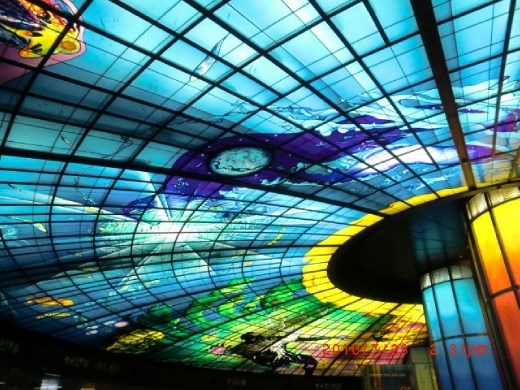 Kaosiung Formosa Boulevard station, one of the world's most beautiful staions. 