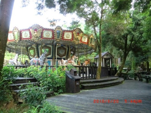 Lavender Cottage/ the merry go around in the hidden path of Lavender Cottage.