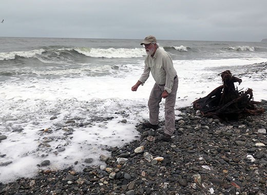 Bill at the Tasman Sea