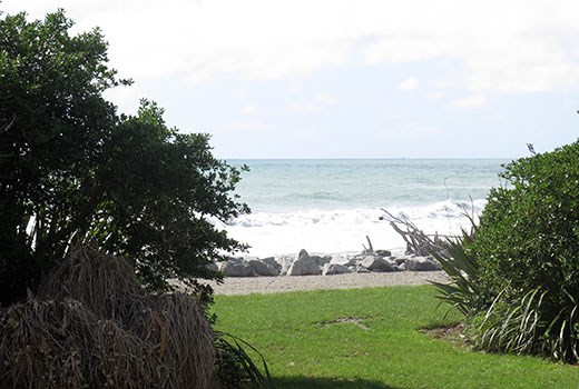 late afternoon in Hokitaka at the Tasman Sea